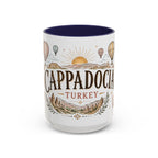 Cappadocia Coffee Mug | Travel Destination Souvenir Gift | Accent Color Ceramic 11oz 15oz