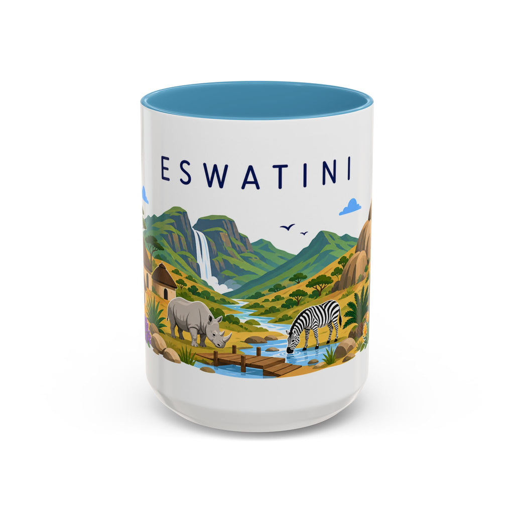 Eswatini Coffee Mug | Travel Souvenir Accent Mug | Country Gift Ceramic Cup 11oz 15oz