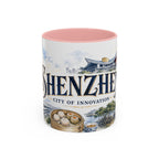 Shenzhen Coffee Mug | China Travel Souvenir | Vintage Illustrated City Gift | 11 oz 15 oz Accent Mug