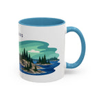 Voyageurs National Park Coffee Mug | Solid Color Block Park Souvenir | 11oz 15oz Accent Mug