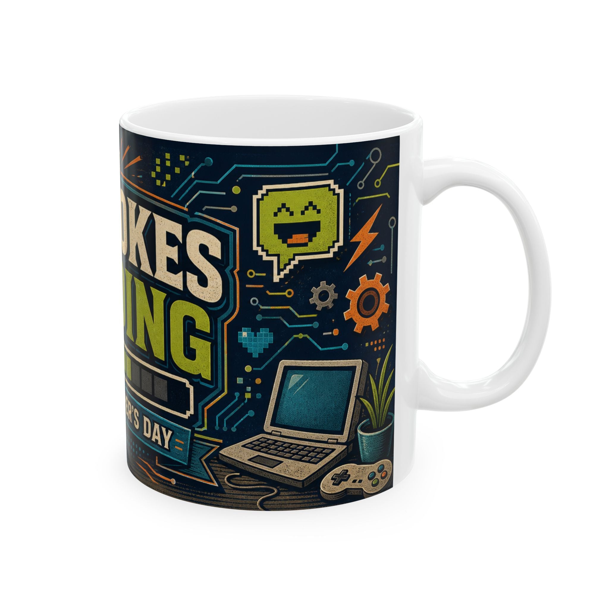 Dad Jokes Loading Father's Day Coffee Mug | Dad Gift | Ceramic 11oz 15oz Cup