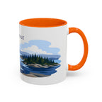 Isle Royale National Park Coffee Mug | Solid Color Block Park Souvenir | 11oz 15oz Accent Mug