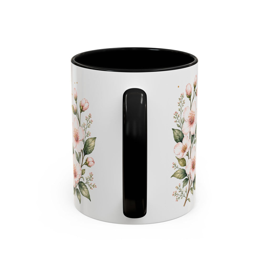 Delaware State Map Mug | Botanical Beach Accent Coffee Cup (11oz/15oz)