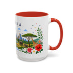 Uganda Coffee Mug | Travel Souvenir Accent Mug | Place Gift Ceramic Cup 11oz 15oz