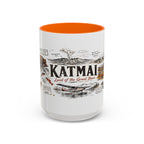 Katmai National Park Coffee Mug | Alaska Bear Watching Wildlife Gift | Accent Color Ceramic 11oz 15oz