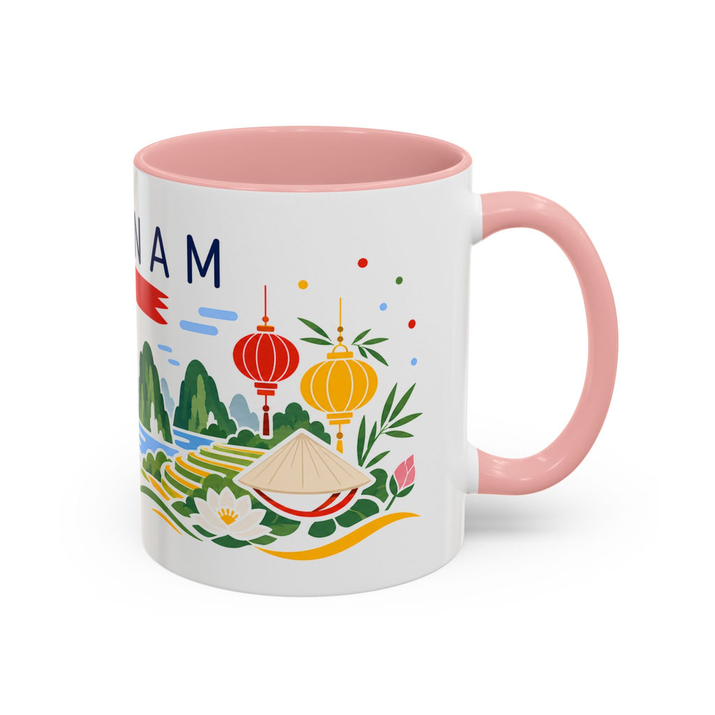 Vietnam Coffee Mug | Travel Souvenir Accent Mug | Country Gift Ceramic Cup 11oz 15oz