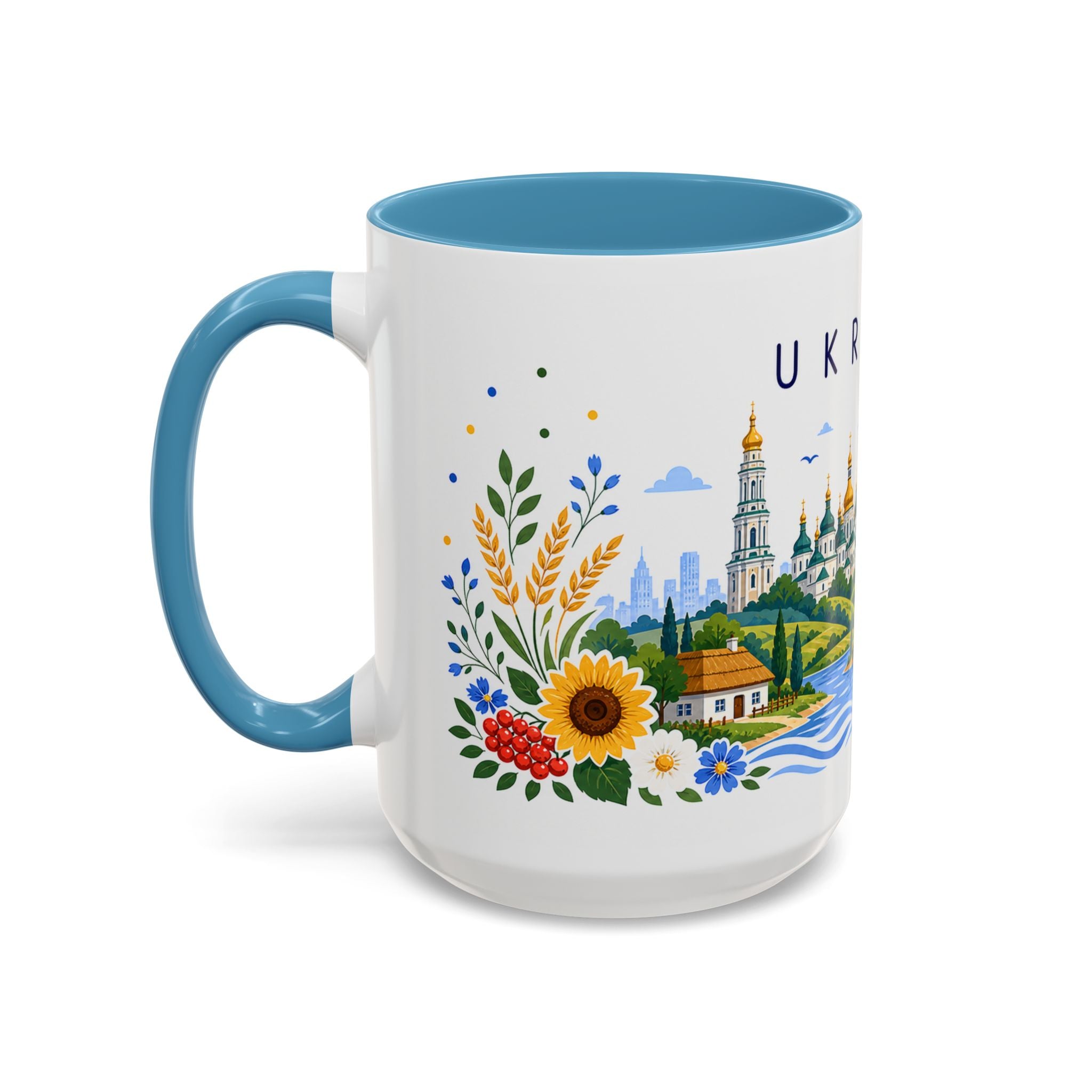 Ukraine Coffee Mug | Travel Souvenir Accent Mug | Place Gift Ceramic Cup 11oz 15oz