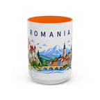 Romania Coffee Mug | Travel Souvenir Accent Mug | Place Gift Ceramic Cup 11oz 15oz