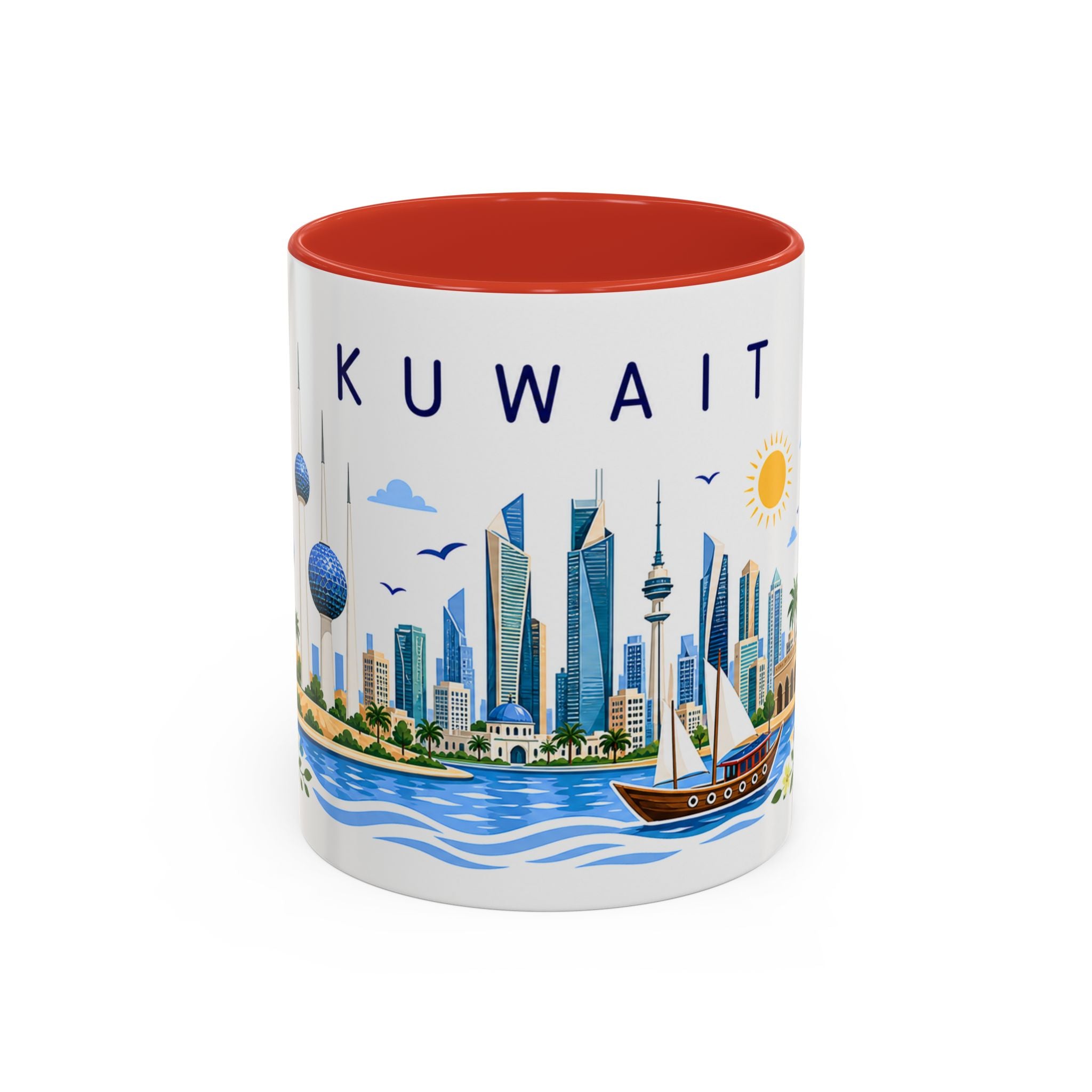 Kuwait Coffee Mug | Travel Souvenir Accent Mug | Place Gift Ceramic Cup 11oz 15oz