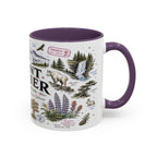 Mount Rainier Coffee Mug | National Park Hiking Washington Gift | Accent Color Ceramic 11oz 15oz