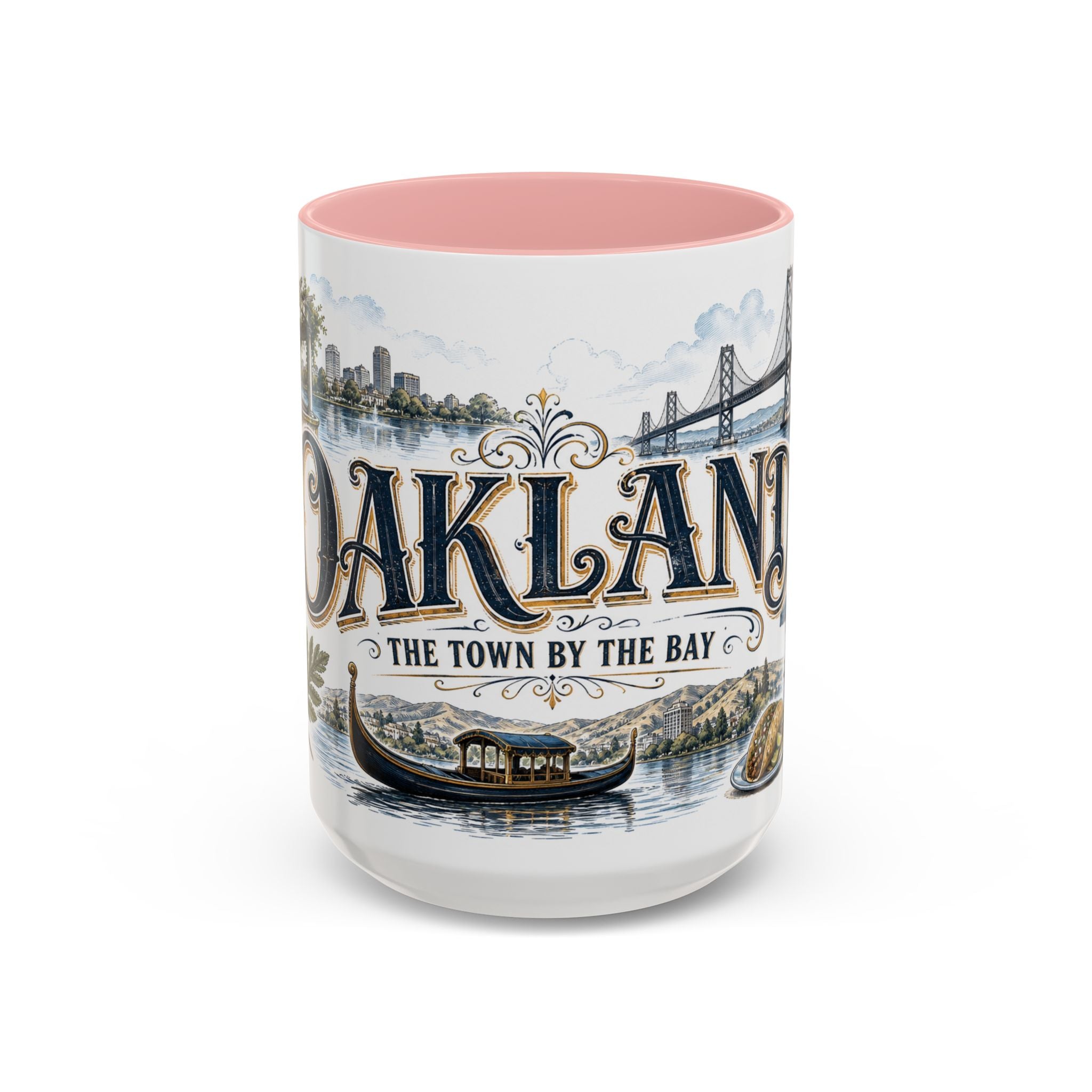 Oakland Coffee Mug | United States Travel Souvenir | Vintage Illustrated City Gift | 11 oz 15 oz Accent Mug