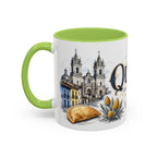 Quito Coffee Mug | Ecuador Travel Souvenir | Vintage Illustrated City Gift | 11 oz 15 oz Accent Mug