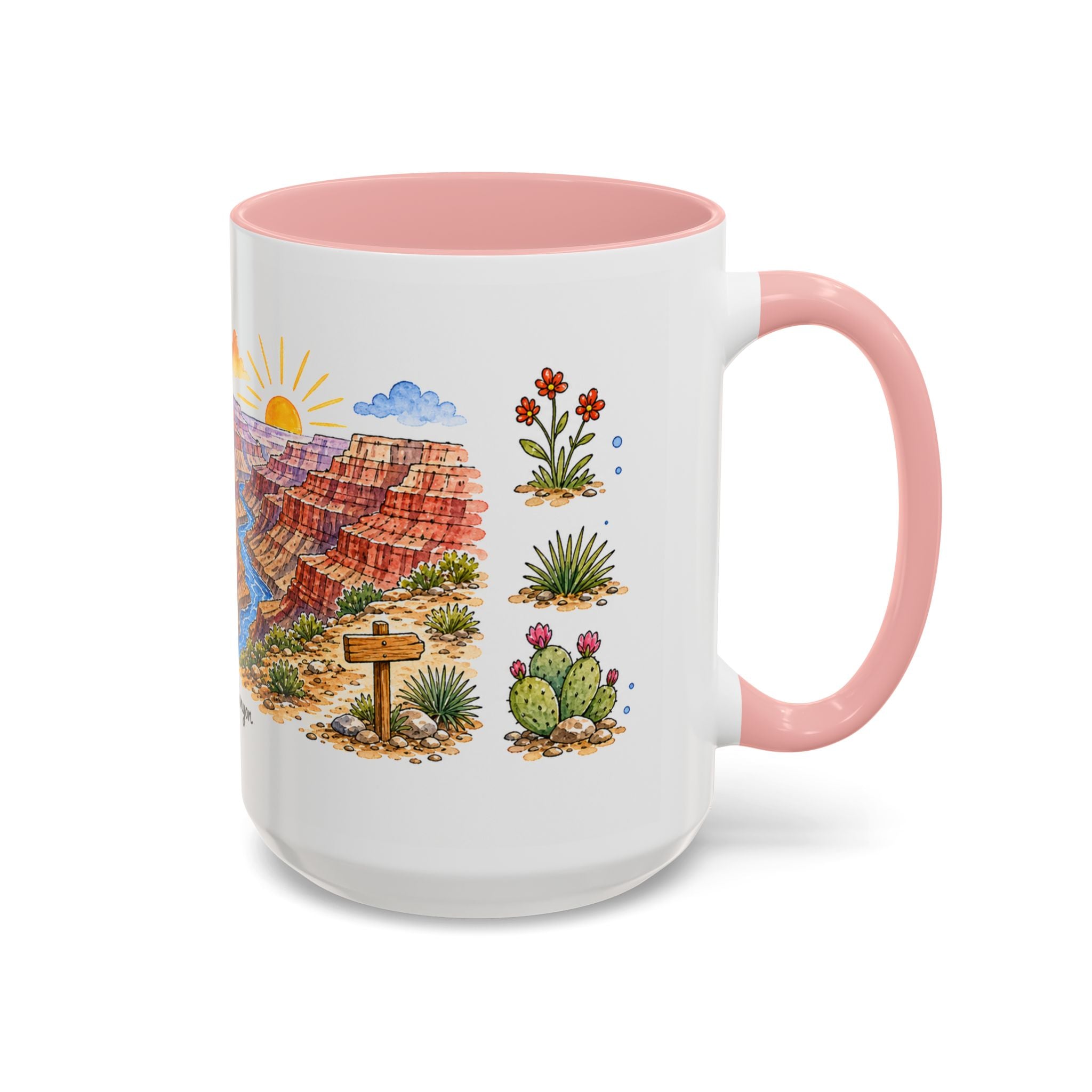 Grand Canyon National Park Mug | US Travel Souvenir Accent Coffee Mug | 11oz 15oz Ceramic Cup
