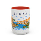 Libya Coffee Mug | Travel Souvenir Accent Mug | Place Gift Ceramic Cup 11oz 15oz
