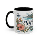 Na Pali Coast Mug, Hawaii Travel Souvenir, Bucket List Gift, Accent Ceramic Coffee Mug 11oz 15oz