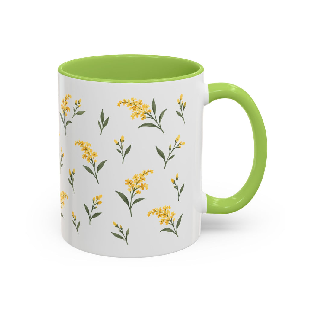 Kentucky Goldenrod Mug, State Flower Floral Coffee Cup, 11oz Botanical Gift