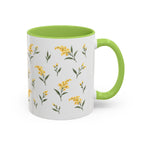 Kentucky Goldenrod Mug, State Flower Floral Coffee Cup, 11oz Botanical Gift