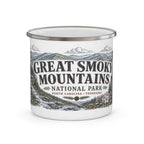 Great Smoky Mountains National Park Vintage Enamel Camping Mug | 12oz National Park Hiking Gift