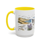 Indiana Dunes National Park Coffee Mug | Indiana Lake Michigan Beach Gift | Accent Color Ceramic 11oz 15oz