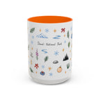 Denali National Park Christmas Mug | Watercolor Travel Souvenir | Holiday Gift | Accent Ceramic Coffee Cup 11oz 15oz