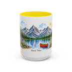 Grand Teton National Park Mug | US Travel Souvenir Accent Coffee Mug | 11oz 15oz Ceramic Cup