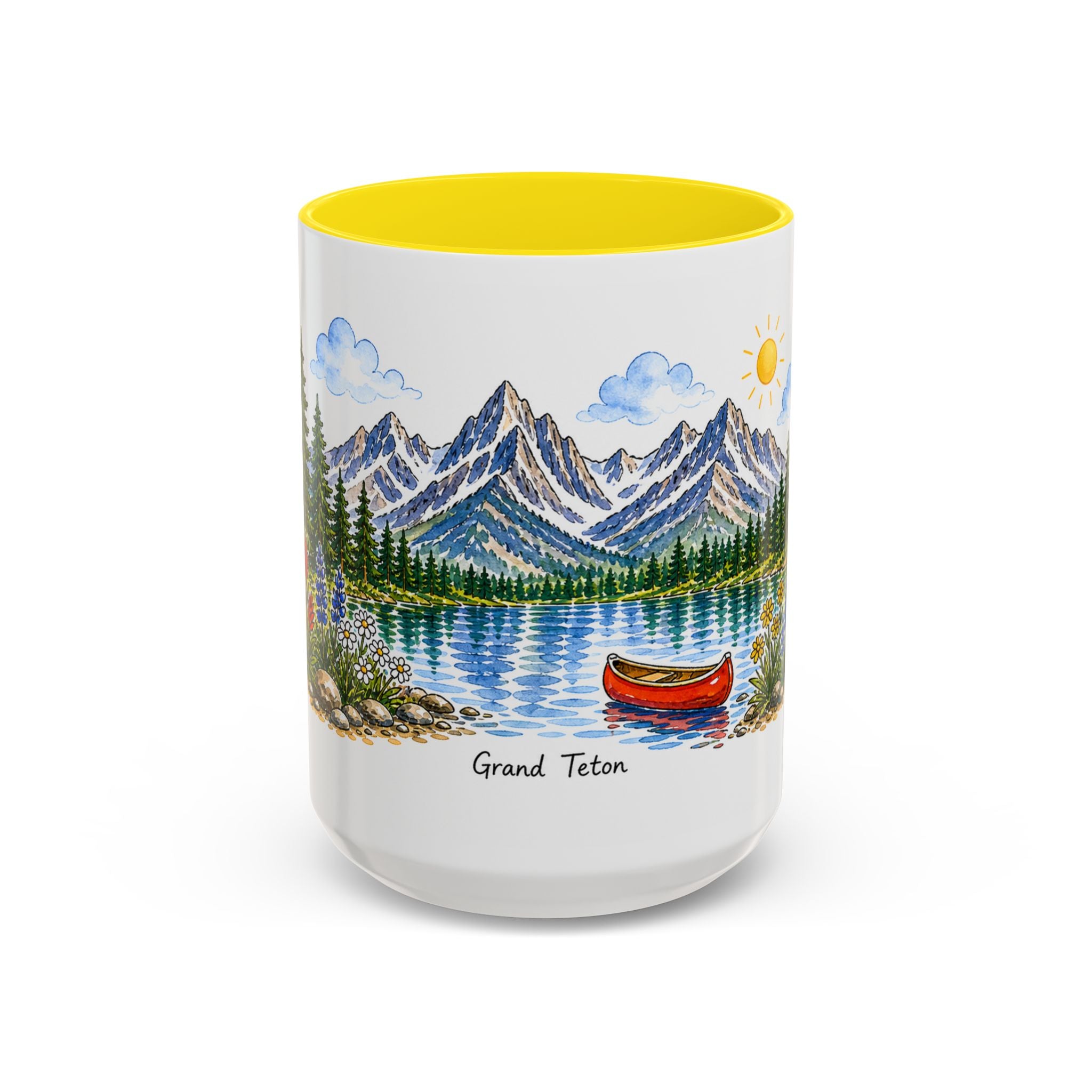 Grand Teton National Park Mug | US Travel Souvenir Accent Coffee Mug | 11oz 15oz Ceramic Cup