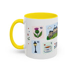 Edinburgh Coffee Mug | Postage Stamp Collage Mug | Travel Souvenir Accent Cup 11oz 15oz