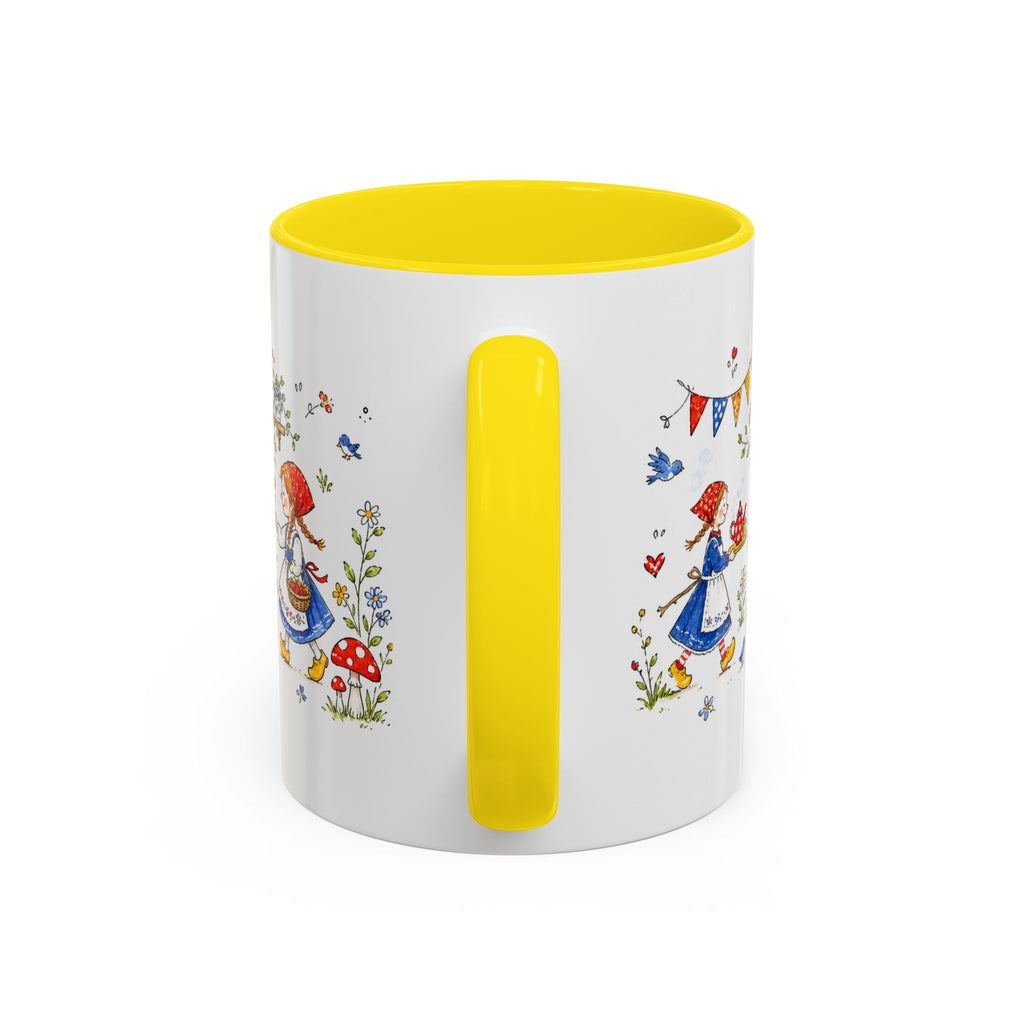 Storybook Cottage Breakfast Mug | Hand Painted Fairy Tale Accent Coffee Mug