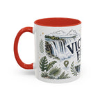 Victoria Falls Coffee Mug | Travel Destination Souvenir Gift | Accent Color Ceramic 11oz 15oz