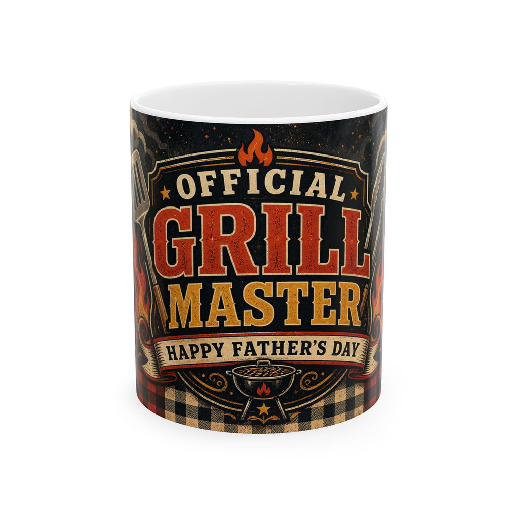 Official Grill Master Father's Day Coffee Mug | Dad Gift | Ceramic 11oz 15oz Cup