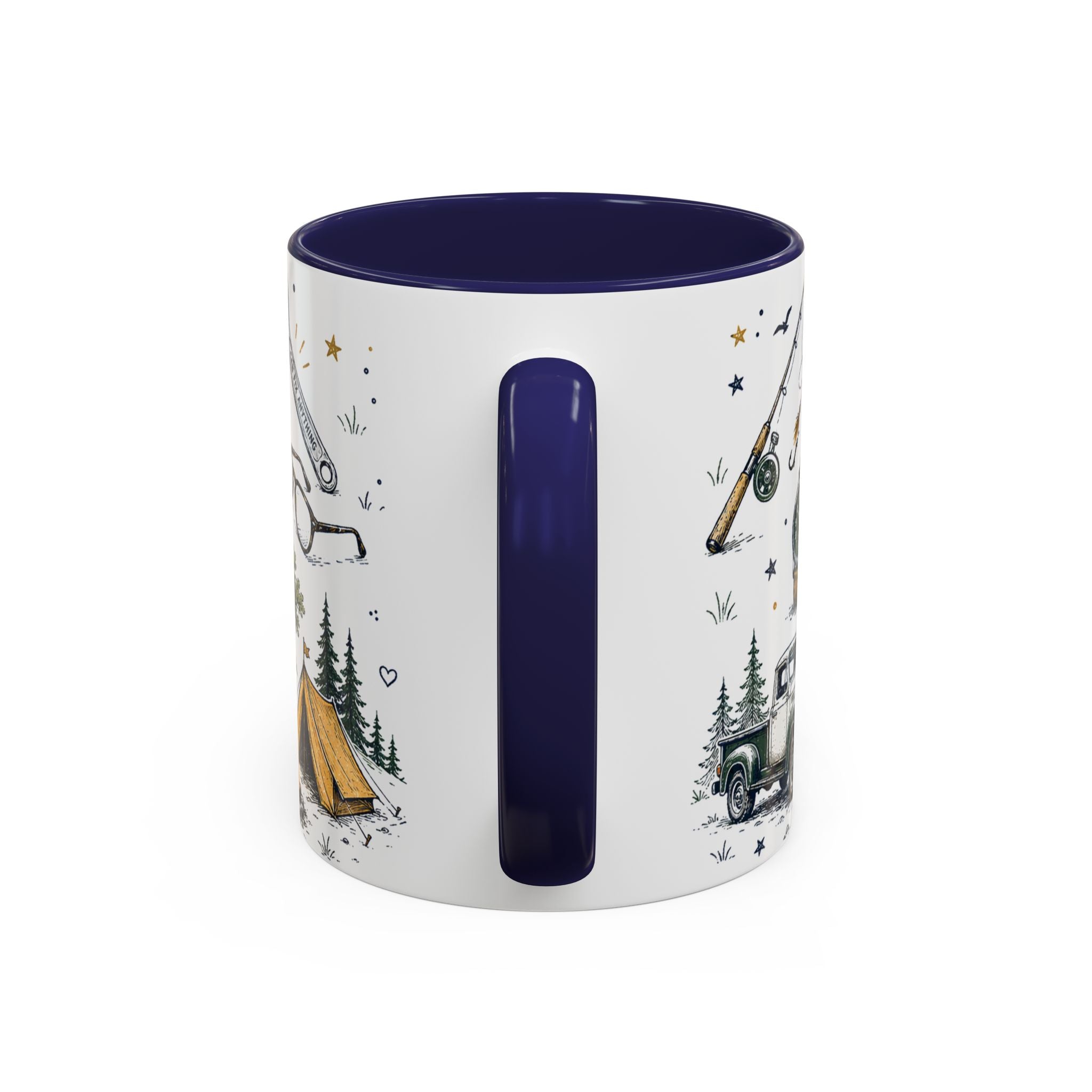 Dad The Legend Coffee Mug | Father's Day Gift for Dad | Accent Color Ceramic 11oz 15oz