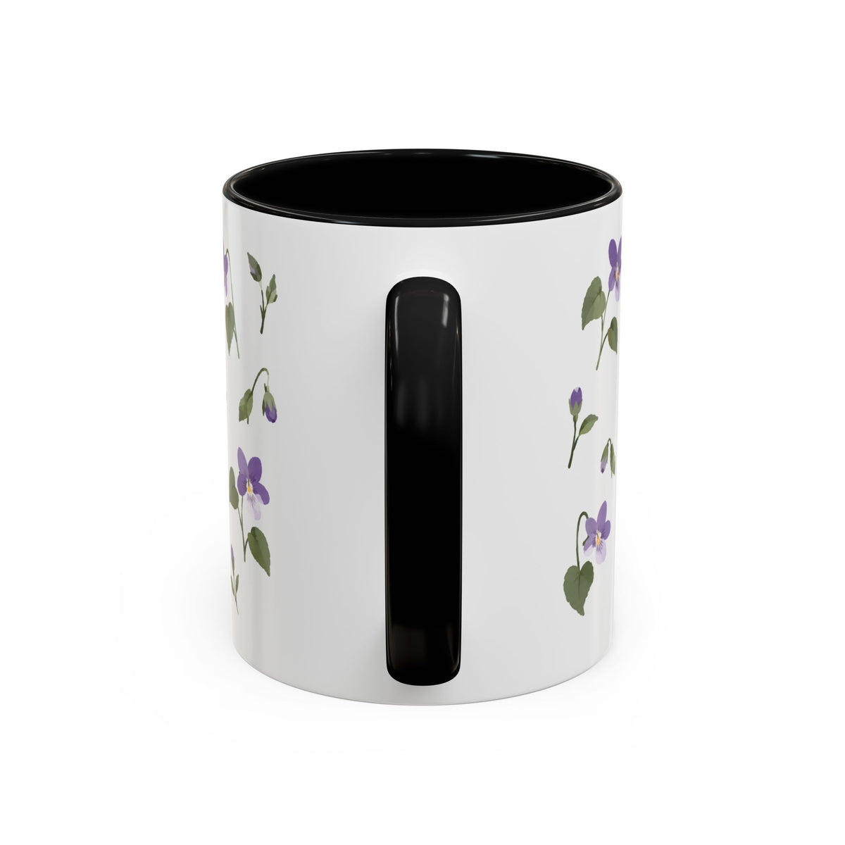 Wisconsin Wood Violet Mug, State Flower Floral Coffee Cup, 11oz Botanical Gift