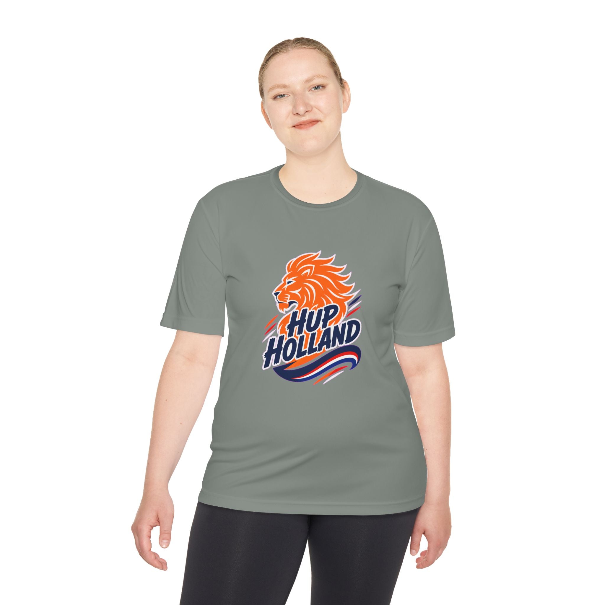 Hup Holland Netherlands Soccer Fan Shirt, Moisture Wicking Sport Tee