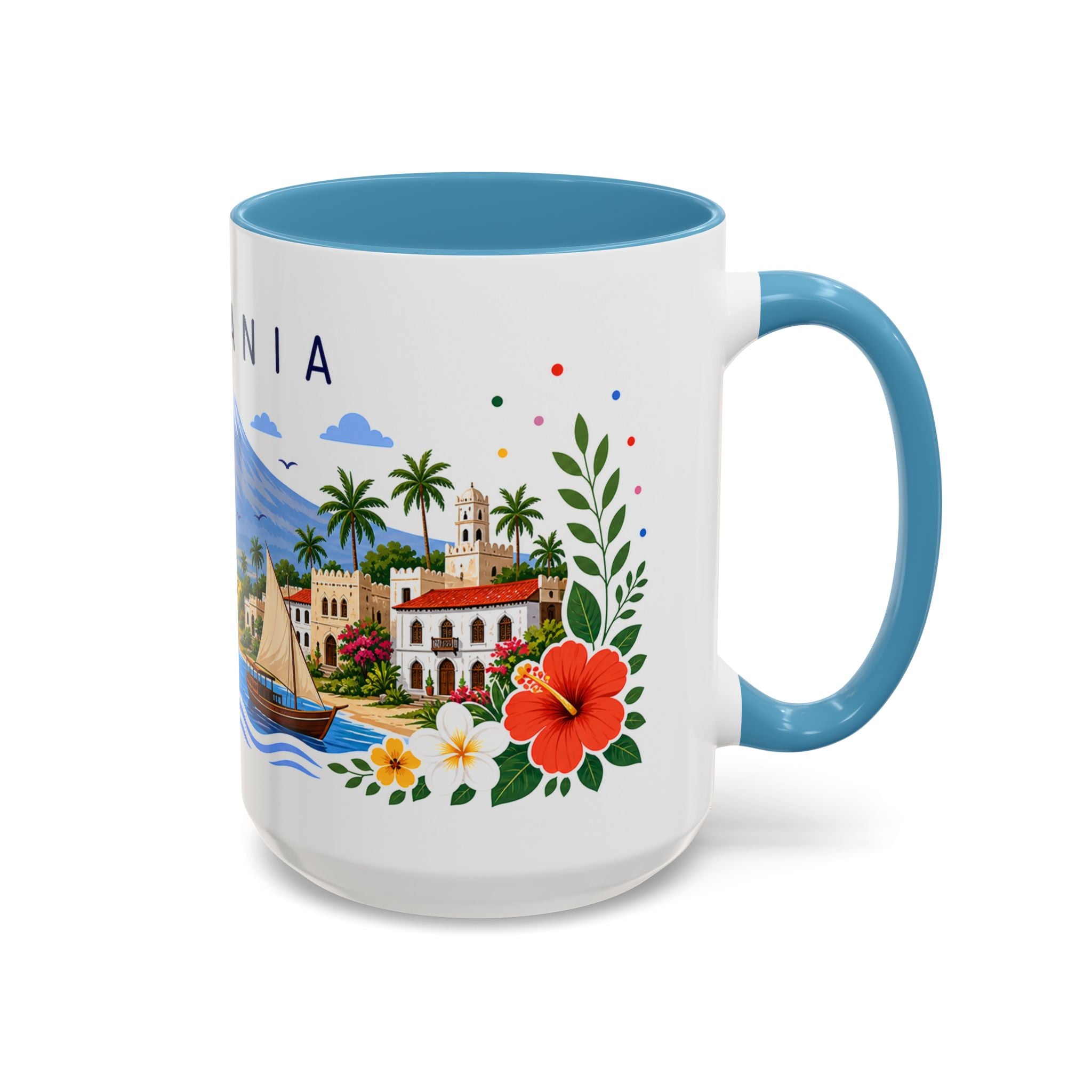 Tanzania Coffee Mug | Travel Souvenir Accent Mug | Place Gift Ceramic Cup 11oz 15oz