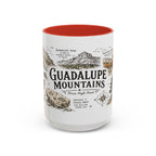 Guadalupe Mountains National Park Coffee Mug | Texas Desert Peaks Hiking Gift | Accent Color Ceramic 11oz 15oz