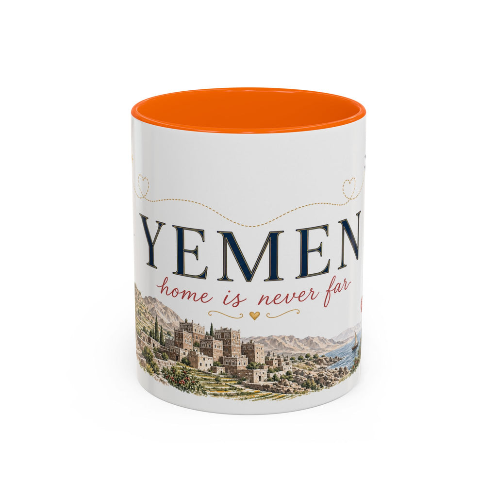 Yemen Home Country Mug | Moving Away Gift | Long Distance Friendship | 11 oz 15 oz Accent Mug
