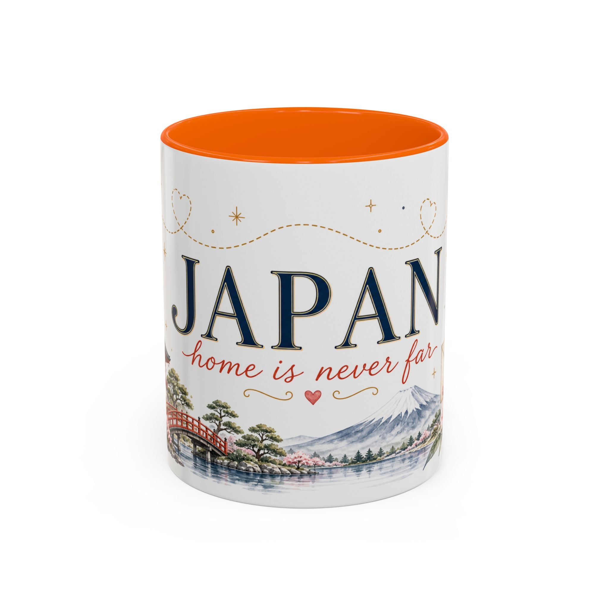 Japan Home Country Mug | Moving Away Gift | Long Distance Friendship | 11 oz 15 oz Accent Mug