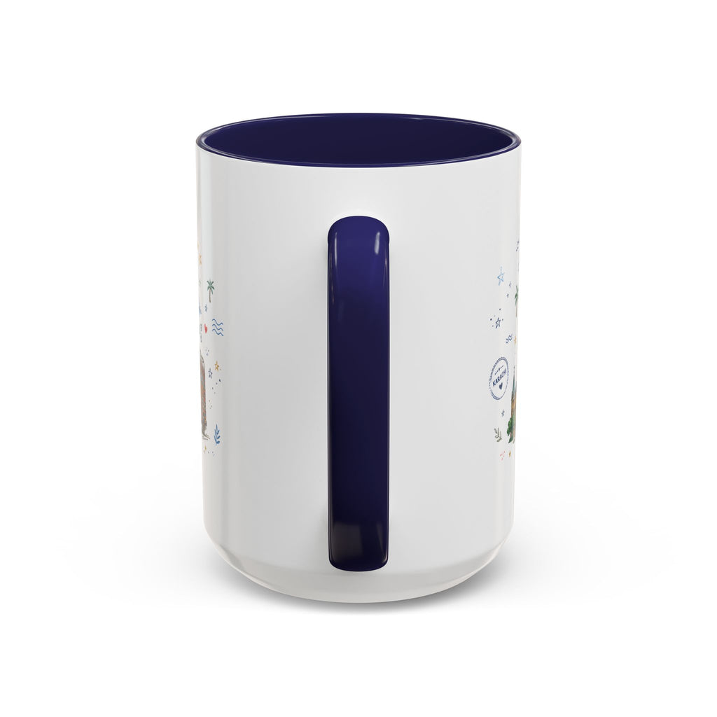 Karachi Coffee Mug | Pakistan Souvenir Travel Gift | Accent Color Ceramic 11oz 15oz
