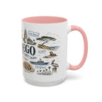 San Diego Coffee Mug | California Souvenir City Gift | Accent Color Ceramic 11oz 15oz