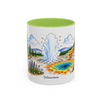 Yellowstone National Park Mug | US Travel Souvenir Accent Coffee Mug | 11oz 15oz Ceramic Cup