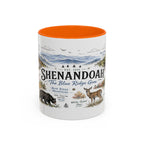 Shenandoah National Park Coffee Mug | Virginia Blue Ridge Hiking Autumn Gift | Accent Color Ceramic 11oz 15oz