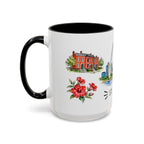 St. Louis Illustrated Travel Mug | City Souvenir Accent Coffee Mug | 11oz 15oz Ceramic Cup