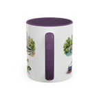 Charlotte Illustrated Travel Mug | City Souvenir Accent Coffee Mug | 11oz 15oz Ceramic Cup