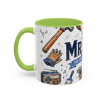 Mr Fix It Coffee Mug | Father's Day Gift for Dad | Accent Color Ceramic 11oz 15oz