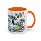 Lake Tahoe Mug, California Nevada Travel Souvenir, Bucket List Gift, Accent Ceramic Coffee Mug 11oz 15oz