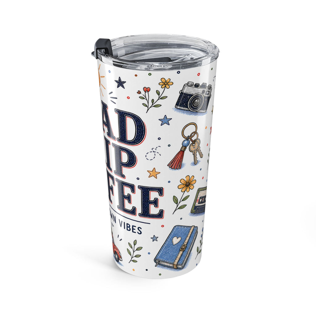 Road Trip Coffee 20oz Tumbler | Travel Lover Gift | Insulated Stainless Steel Travel Cup