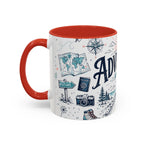 Adventure Awaits Coffee Mug | Class of 2026 Graduation Gift | Accent Color Ceramic 11oz 15oz