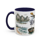 Da Nang Coffee Mug | Vietnam Travel Souvenir | Vintage Illustrated City Gift | 11 oz 15 oz Accent Mug