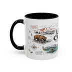 Lake Clark National Park Coffee Mug | Alaska Fly-in Wilderness Adventure Gift | Accent Color Ceramic 11oz 15oz