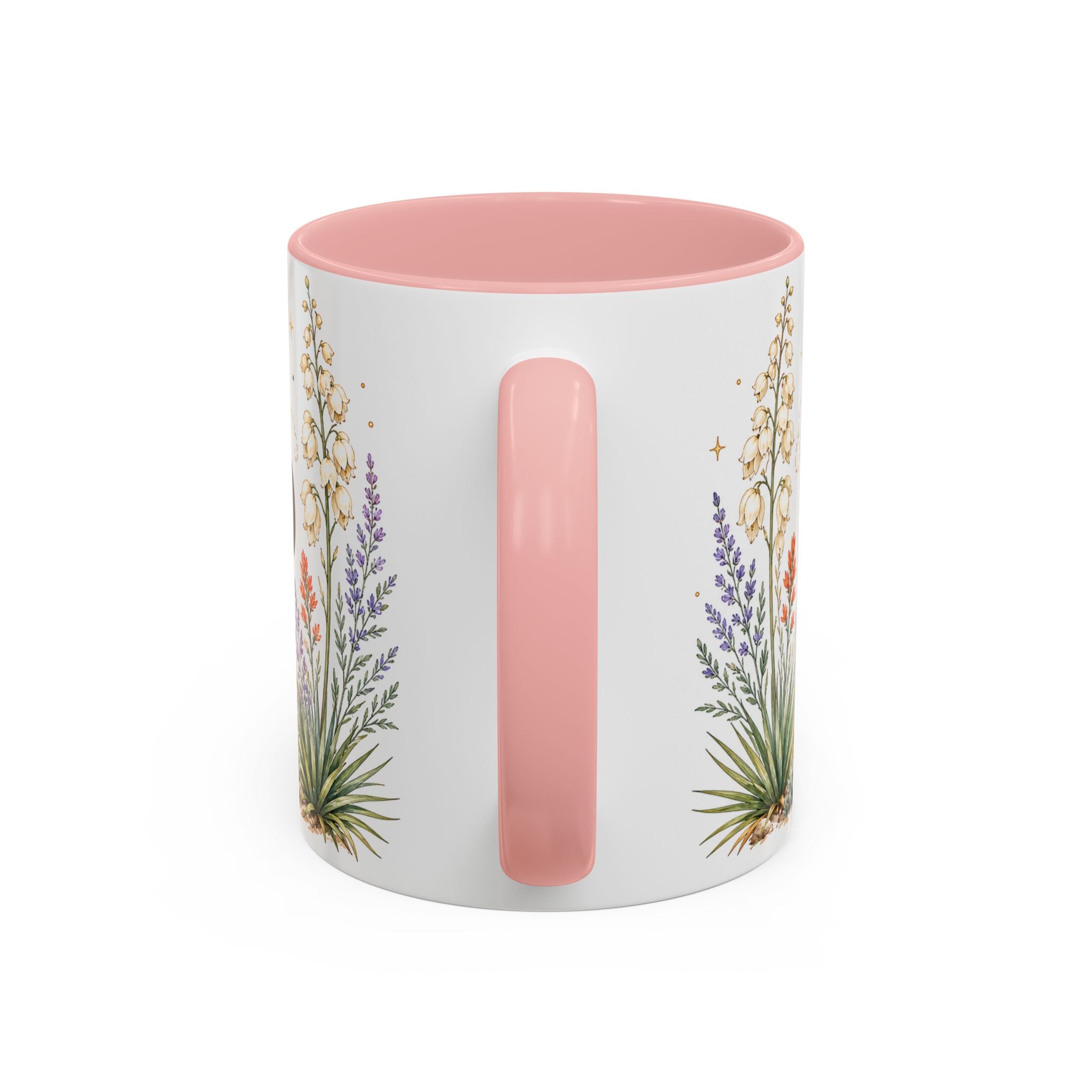 New Mexico State Map Mug | Desert Scenery, Yucca Flower Accent Coffee Cup